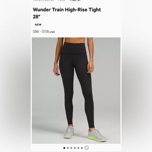 Lululemon Wunder Train High-Rise Tight 28’’ Leggings